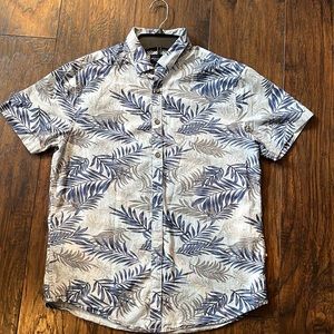 Mens Denim & Flower Shirt